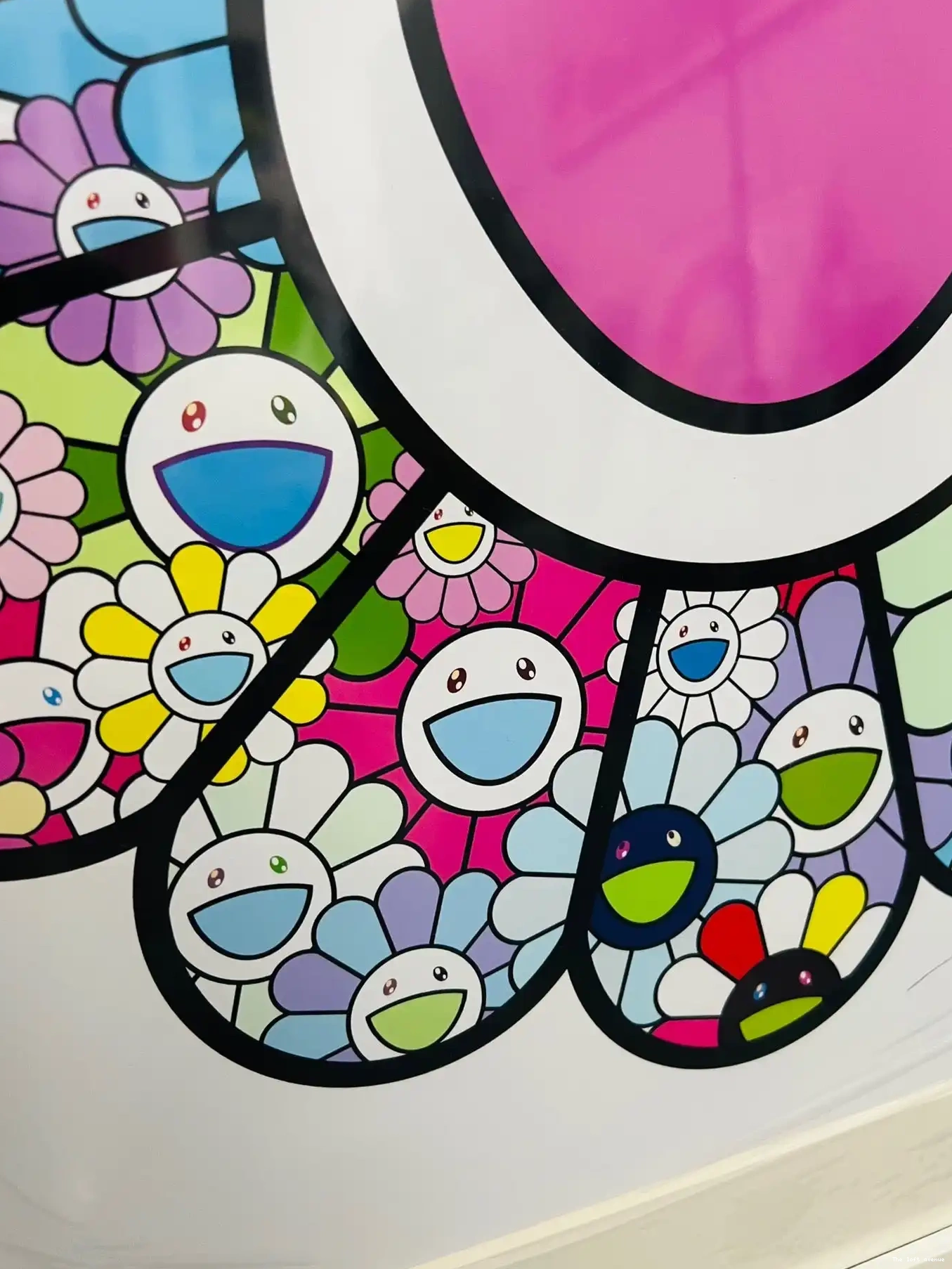FRAME COLOR FLOWERS PASTEL MURAKAMI WALL 0701